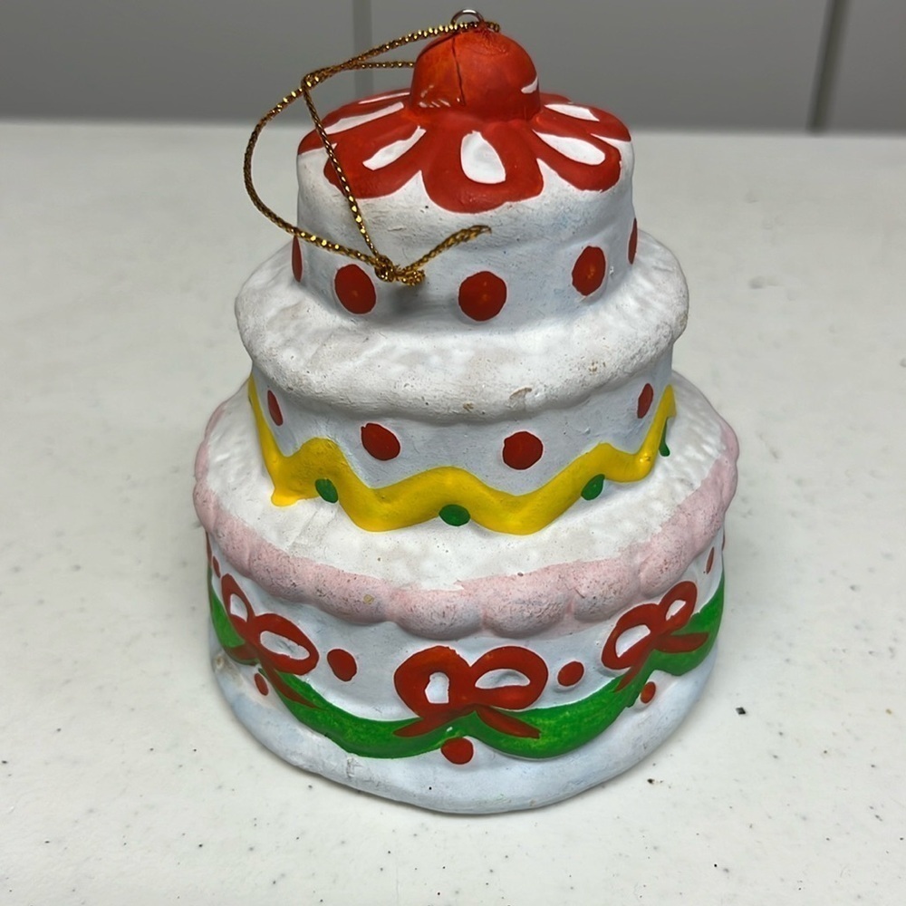 Christmas Holiday Cake Ornament